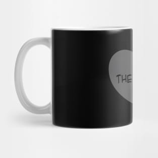 Pronoun They/Them Conversation Heart in Black Mug